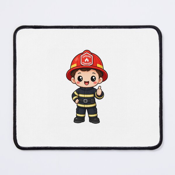 Item preview, Kawaii firefighter designed and sold by Collection Touillette.