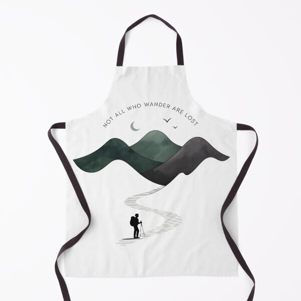 Item preview, Not All Who Wander Are Lost – Minimalist Mountain Path Hiker Travel Design designed and sold by ArcticFoxStudio.