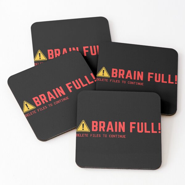 Item preview, BRAIN FULL! Delete Files to Continue designed and sold by MoodCorner.