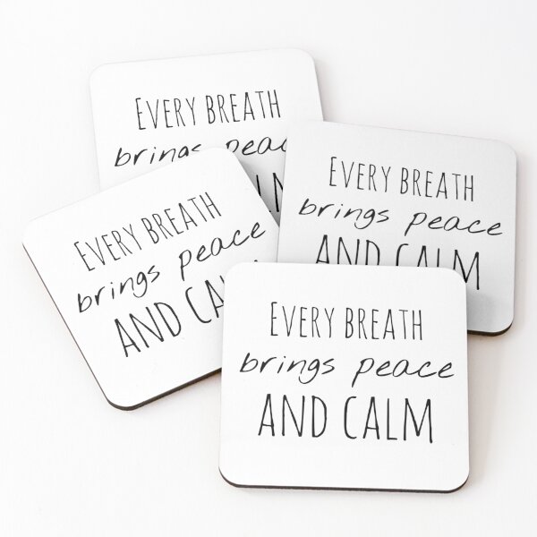 Item preview, Every Breath Brings Peace and Calm – Mindfulness Affirmation designed and sold by Camila  Ardila.