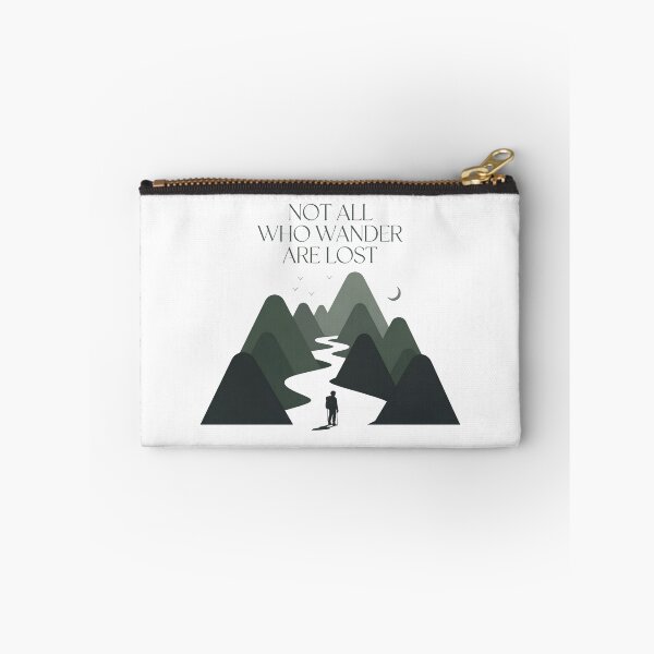 Item preview, Not All Who Wander Are Lost – Minimalist Mountain Path Hiker Travel Design designed and sold by ArcticFoxStudio.