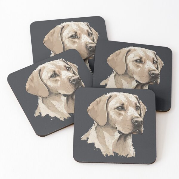 Item preview, Geometric Golden Retriever – Modern Pet Art designed and sold by Tklezardesigns.