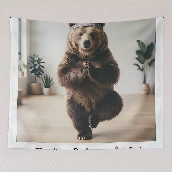 Item preview, Yoga Bear designed and sold by AW_AcceptTheWorld.