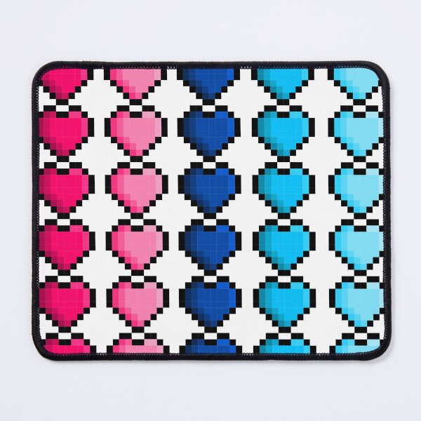 Item preview, Pixel Omnisexual Pride Flag Hearts designed and sold by HarveyHandcraftsandDesigns.