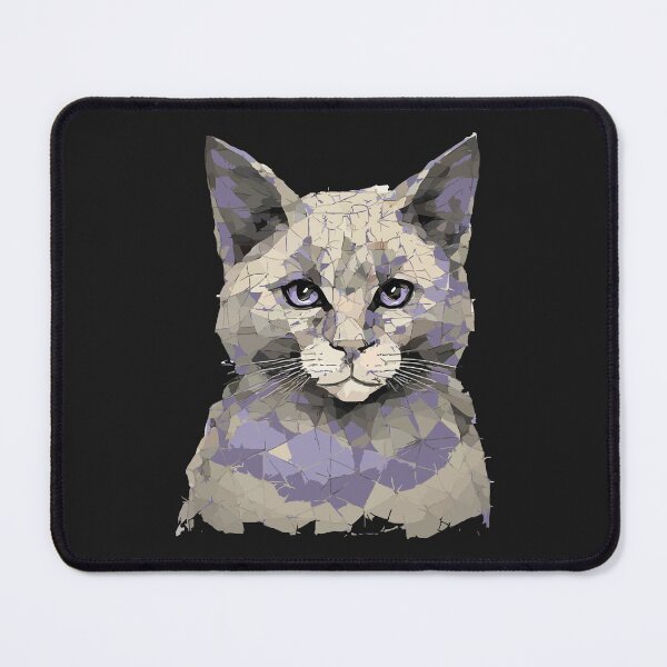 Item preview, Geometric Siamese Cat – Modern Pet Art designed and sold by Tklezardesigns.