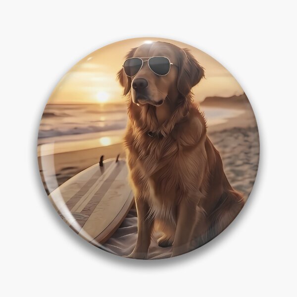 Item preview, Surfer Retriever designed and sold by AW_AcceptTheWorld.