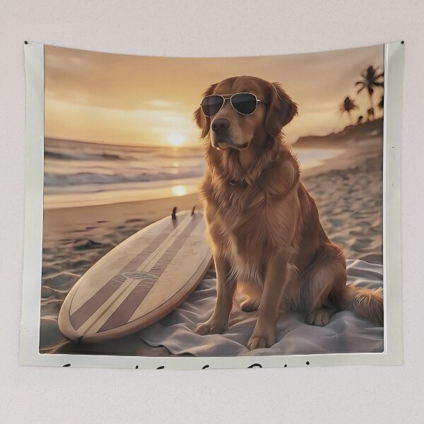 Item preview, Surfer Retriever designed and sold by AW_AcceptTheWorld.