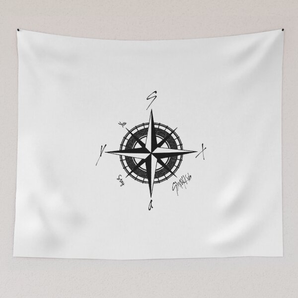Item preview, Stray Kids logo compass SKZOO DIVINE Korea We stay together You make stray kids STAY SKZ SKZOO kpop bang chan lee know changbin hyunjin han felix seungmin IN 5 star world tour poster designed and sold by Kpop-Noona.
