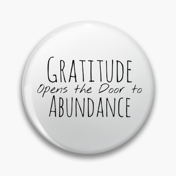Item preview, Gratitude Opens the Door to Abundance – Gratitude Affirmation designed and sold by Camila  Ardila.