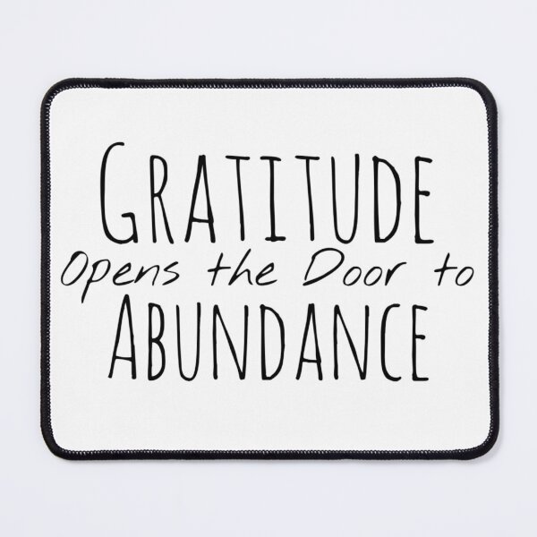 Item preview, Gratitude Opens the Door to Abundance – Gratitude Affirmation designed and sold by Camila Ardila.