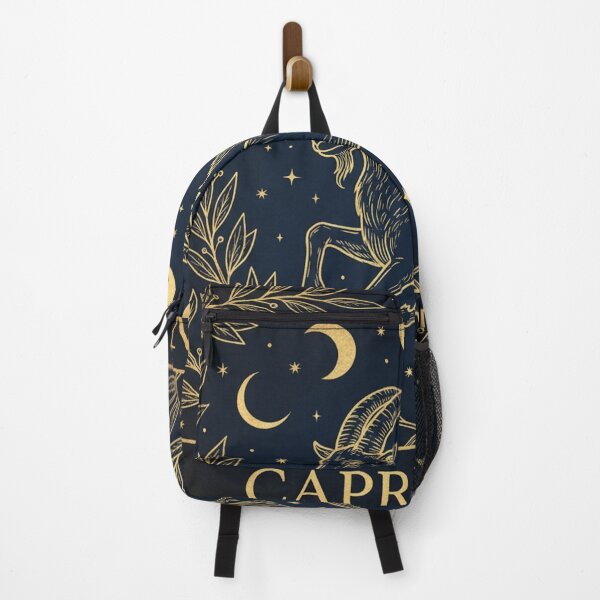 Item preview, Capricorn Gold Celestial Zodiac - Vintage Sea Goat Art designed and sold by AMS.