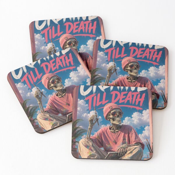 Item preview, Skeleton Artist Streetwear - Creative Till Death Art designed and sold by LOLKart.