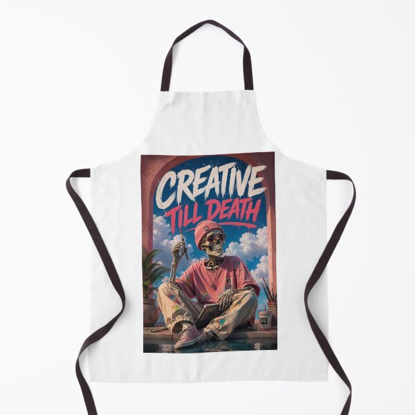 Item preview, Skeleton Artist Streetwear - Creative Till Death Art designed and sold by LOLKart.