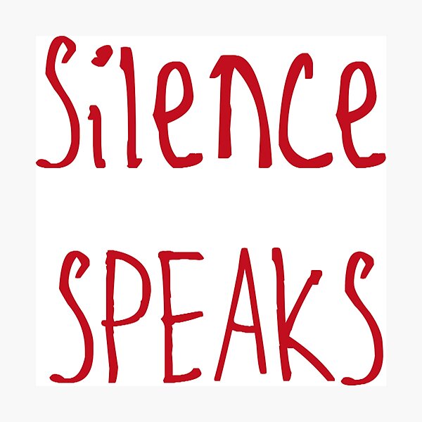 Item preview, Silence Speaks designed and sold by kinpirks.