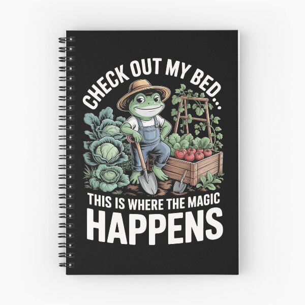 Item preview, Check Out My Bed This Is Where The Magic Happens: Frog Garden Humor Gardening Lover Funny Veggie Quote  designed and sold by NewaveBoutique.