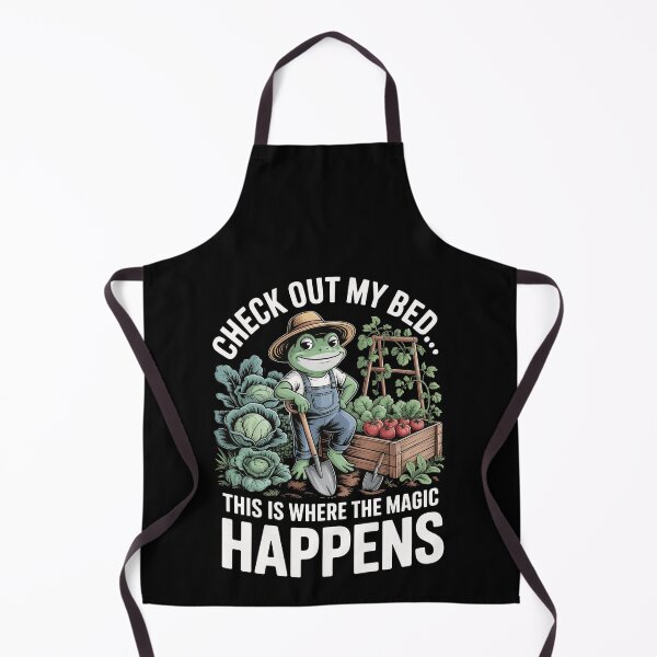 Item preview, Check Out My Bed This Is Where The Magic Happens: Frog Garden Humor Gardening Lover Funny Veggie Quote designed and sold by NewaveBoutique.