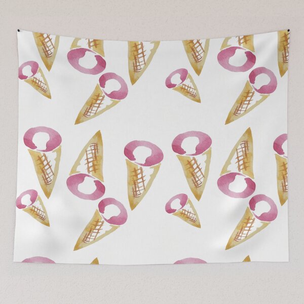 Item preview, Summer Vibes Watercolor Ice Cream designed and sold by Designs by Sara Felton.