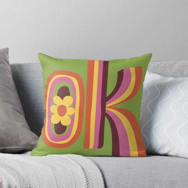 Item preview, Groovy Rustic OK Typography - 70s Flower Power Aesthetic designed and sold by nineFlorals.