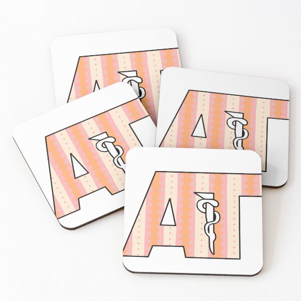Item preview, Athletic Training Logo Peach Stripes  designed and sold by rosiepiscitello.