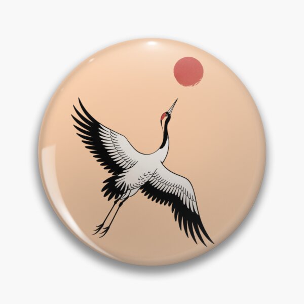 Item preview, elegant crane in flight designed and sold by 123ks.