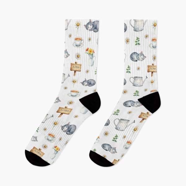 Item preview, Cozy Cat and Daisy Cottagecore Pattern designed and sold by HelgaCraftery.