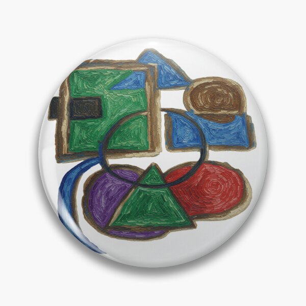 Item preview, Shapes Misbehaving Van Gogh Style colorful geometric abstract design designed and sold by SmashingDeals.