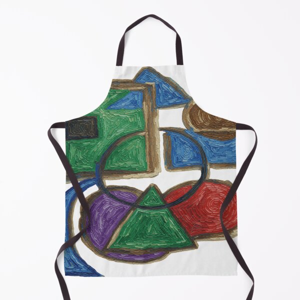 Item preview, Shapes Misbehaving Van Gogh Style colorful geometric abstract design designed and sold by SmashingDeals.