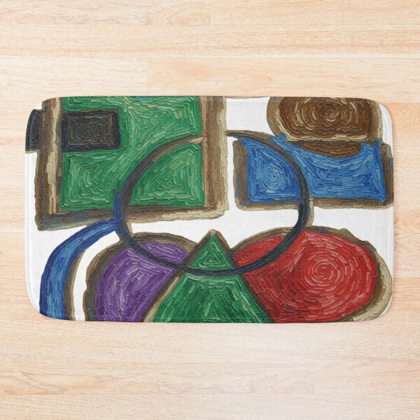 Item preview, Shapes Misbehaving Van Gogh Style colorful geometric abstract design designed and sold by SmashingDeals.