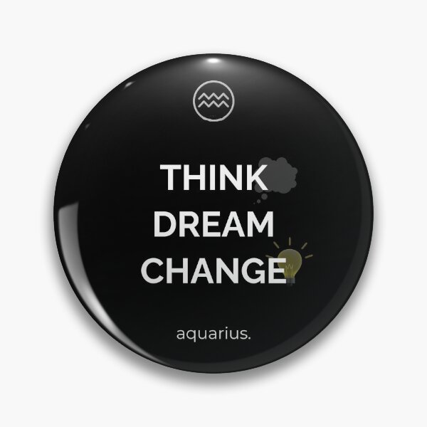 Item preview, Aquarius Zodiac Think Dream Change Black Design designed and sold by Milena018.