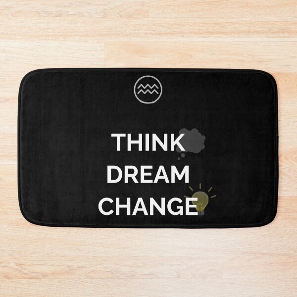 Item preview, Aquarius Zodiac Think Dream Change Black Design designed and sold by Milena018.
