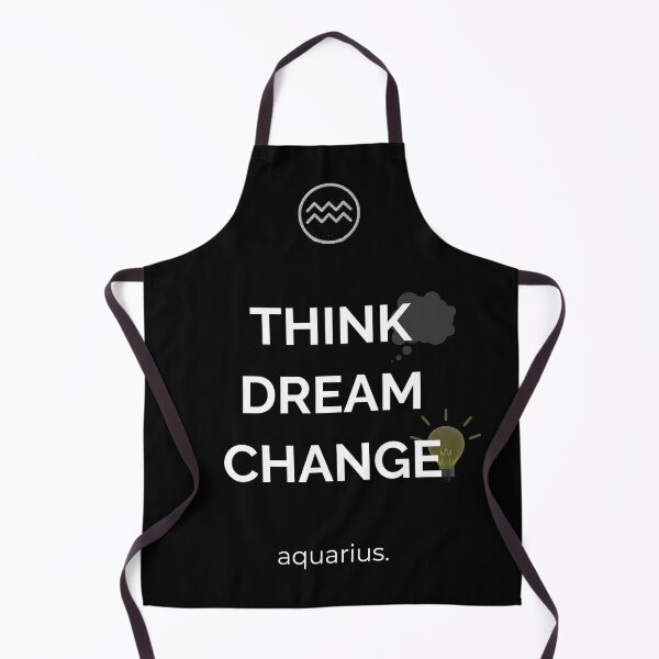 Item preview, Aquarius Zodiac Think Dream Change Black Design designed and sold by Milena018.