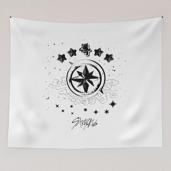 Item preview, Stray Kids logo compass SKZOO DIVINE Korea We stay together You make stray kids STAY SKZ SKZOO kpop bang chan lee know changbin hyunjin han felix seungmin IN 5 star world tour poster designed and sold by Kpop-Noona.