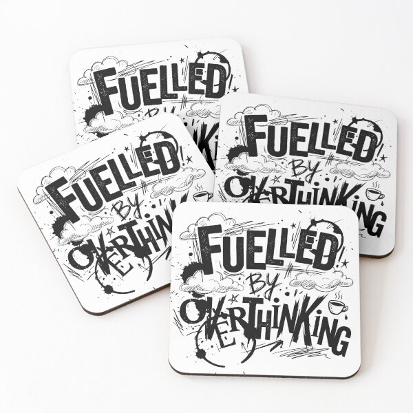 Item preview, Fuelled By Overthinking Typography Design designed and sold by pradeepvisuals.