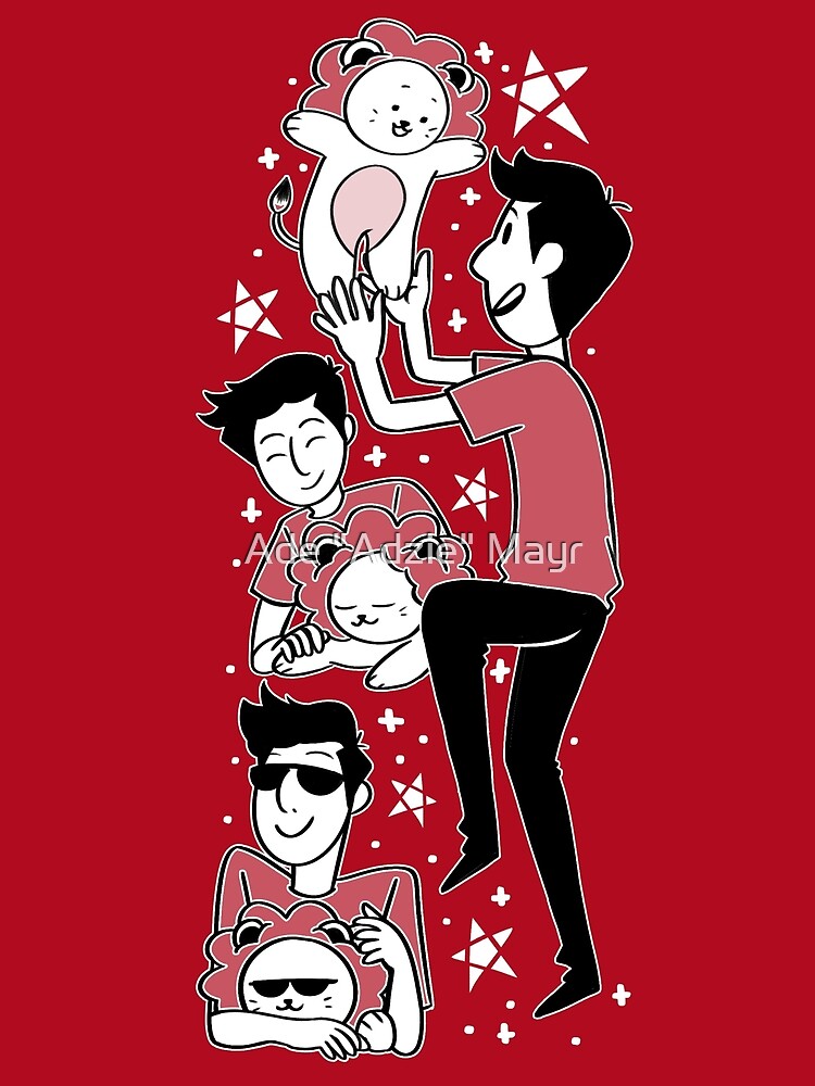 "dan & phil - PHIL LION" Sticker by DoodlesByAdzie | Redbubble