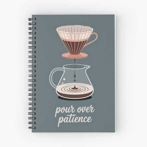 Item preview, Pour Over Patience – Minimalist Pour Over Coffee Art, Meditative Drip Illustration designed and sold by Montodesign.