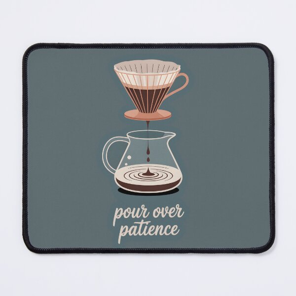 Item preview, Pour Over Patience – Minimalist Pour Over Coffee Art, Meditative Drip Illustration designed and sold by Montodesign.