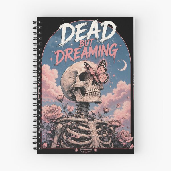 Item preview, Dead But Dreaming Skeleton Skull designed and sold by LOLKart.