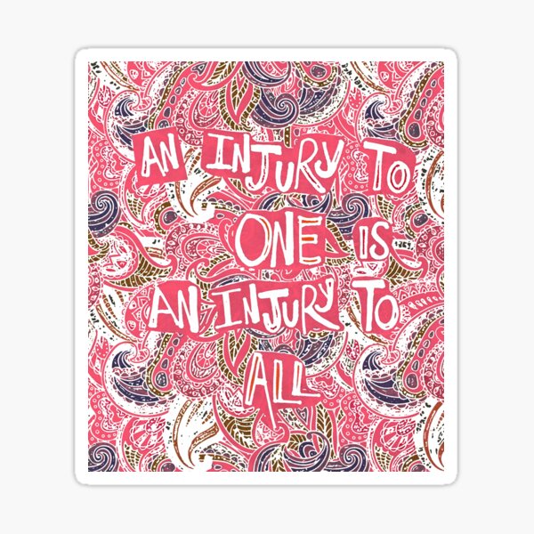 Item preview, IWW AN INJURY TO ONE IS AN INJURY TO ALL! designed and sold by KaeSellsArt.