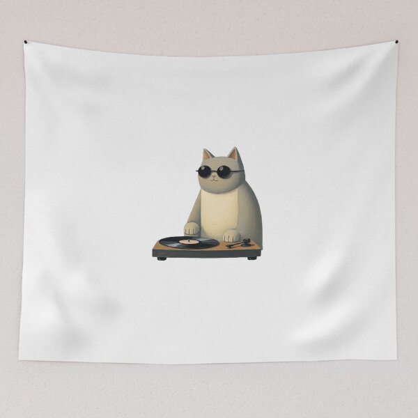 Item preview, record cat designed and sold by XollinArtz.