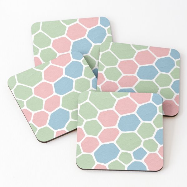 Item preview, Pastel Scrapbook Mosaic Pattern | Pink Green Blue Crinkle Paper Texture | Cute Geometric Tile Design designed and sold by Patterns Workshop.