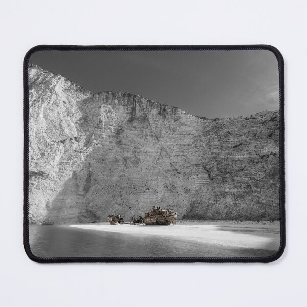 Item preview, Shipwreck on Navagio Beach Zakynthos Greece 2 BW designed and sold by PhotoArt by Joan Carroll.