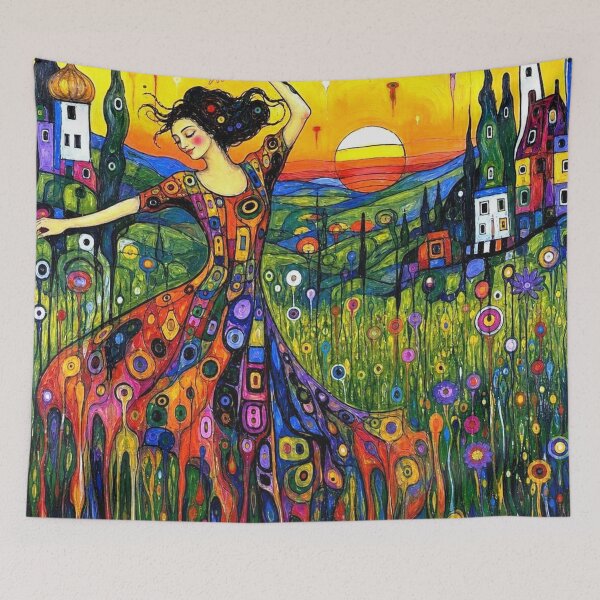 Item preview, Dancing in the meadow designed and sold by George Hutton Hunter.