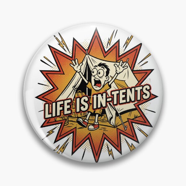 Item preview, Life Is Intents Shirt, Funny Camping Pun Tee, Camper Gift designed and sold by wecrea.