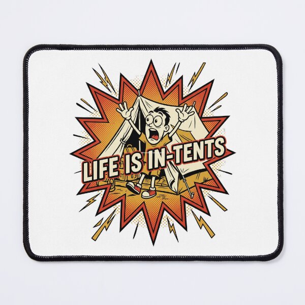 Item preview, Life Is Intents Shirt, Funny Camping Pun Tee, Camper Gift designed and sold by wecrea.