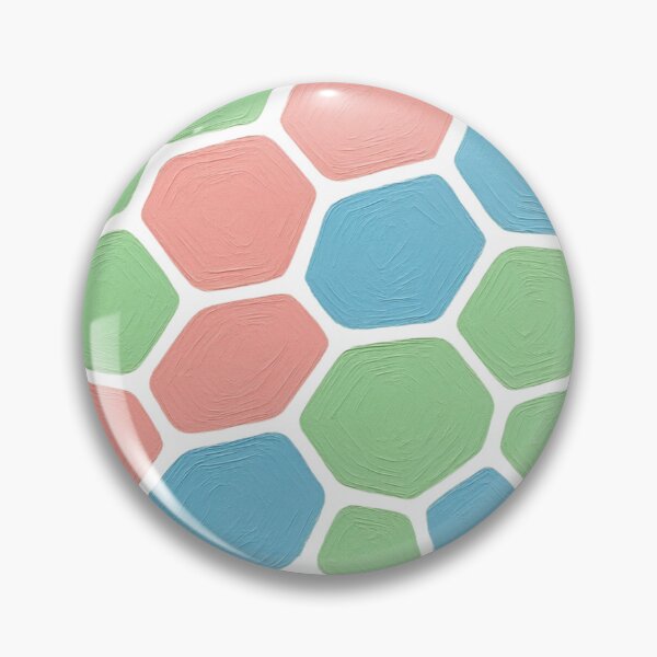Item preview, Pastel Painterly Mosaic Pattern | Pink Green Blue Oil Texture Tile Art | Impasto Geometric Cell Design designed and sold by Patterns Workshop.