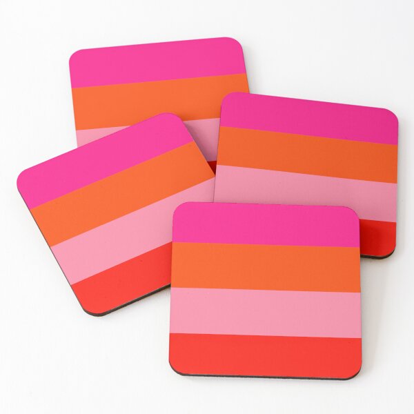 Item preview, Hot Pink and Bright Orange Stripes designed and sold by CelesteSheffey.
