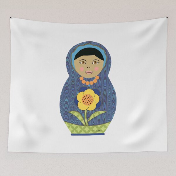 Item preview,  The Little Flower Matryoshka - Eastern European Nesting Doll designed and sold by AlinaArt&Design.