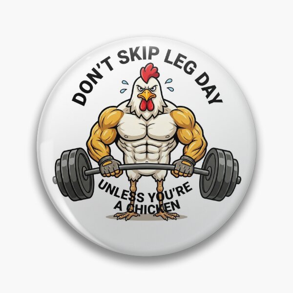 Item preview, Funny Chicken Leg Day Gym Pun - Unless You're A Chicken Muscle Humor designed and sold by OnikaD art.