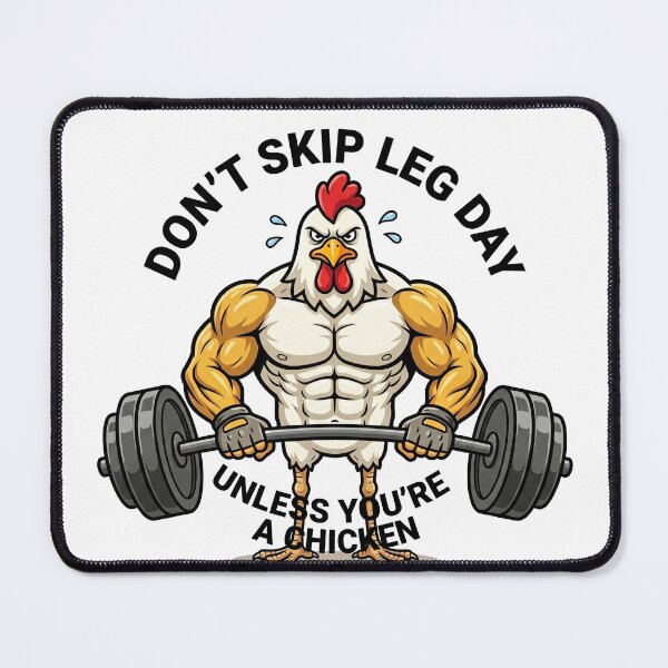 Item preview, Funny Chicken Leg Day Gym Pun - Unless You're A Chicken Muscle Humor designed and sold by OnikaD art.