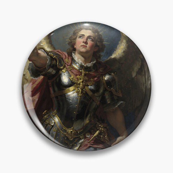 Item preview, The Archangel — Inspired Baroque Sacred Art Print designed and sold by arthubgirl.